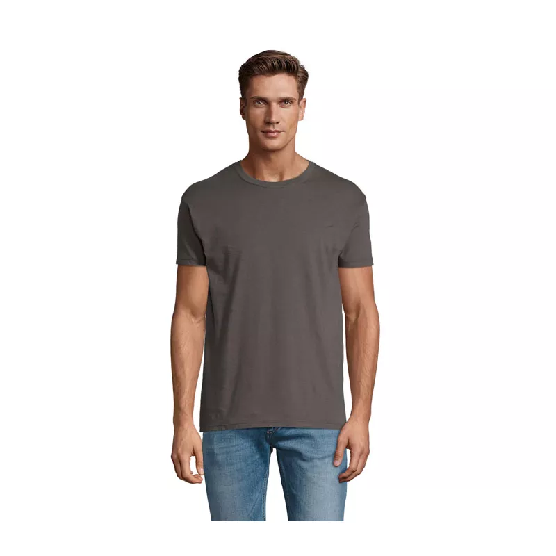 Koszulka unisex bawełniana 150 g/m² Sol's REGENT - Ciemny Szary (S11380-DG)