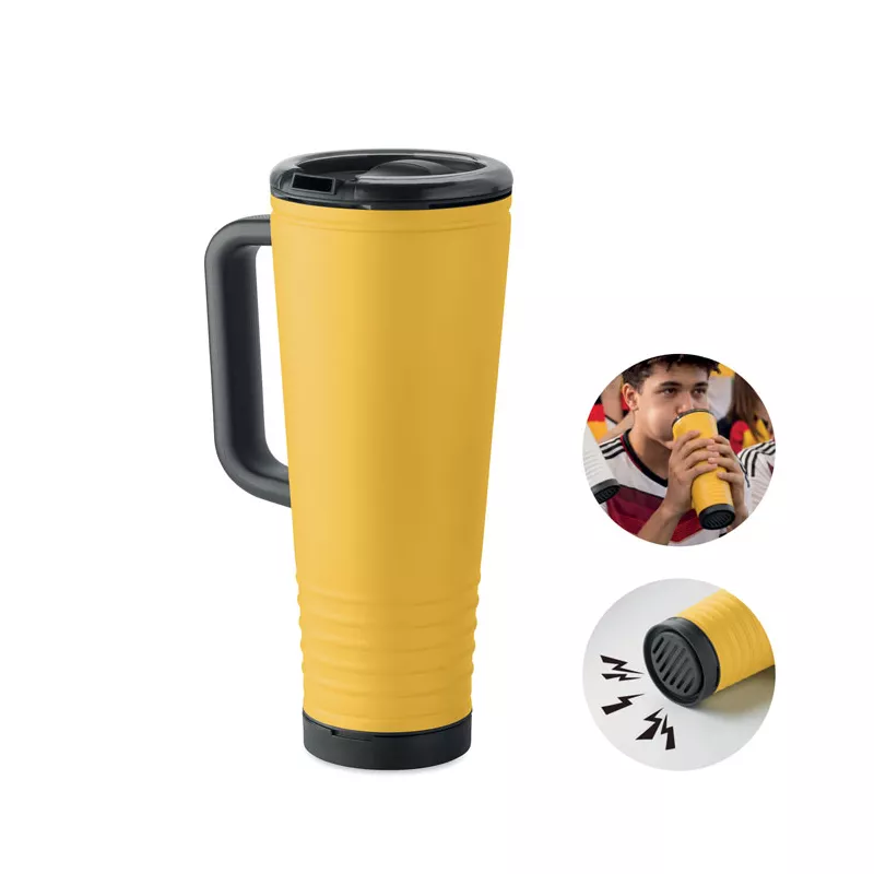 Kubek termiczny dwuścienny 700 ml HOWLER CUP - Zólty (MO2995-08)