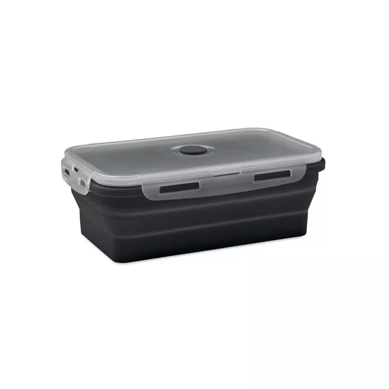 Lunchbox składany silikonowy 1200 ml KOLAPSO - Czarny (MO2549-03)