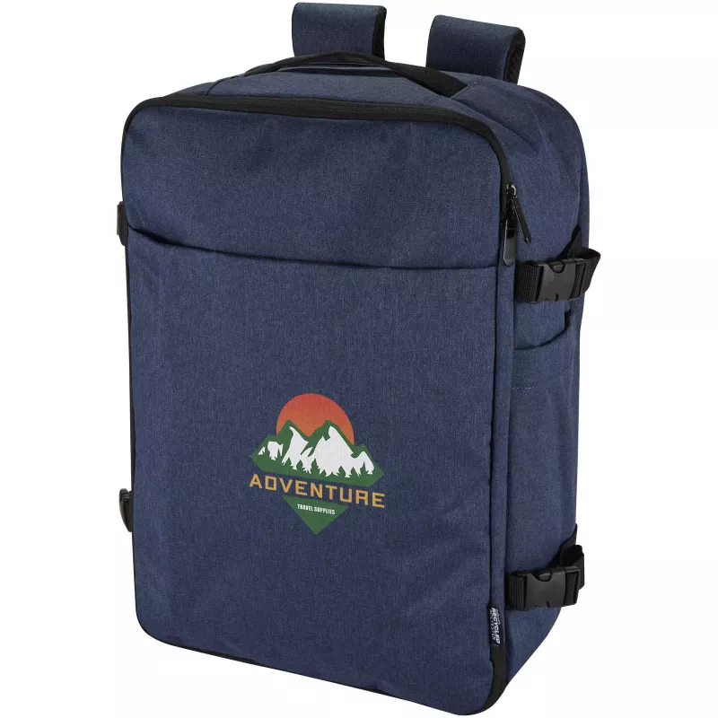 Libra plecak na laptopa o przekątnej 17 cali o pojemności 25 l wykonany z materiałów z recyclingu z certyfikatem GRS - Granatowy melanż (13011155)