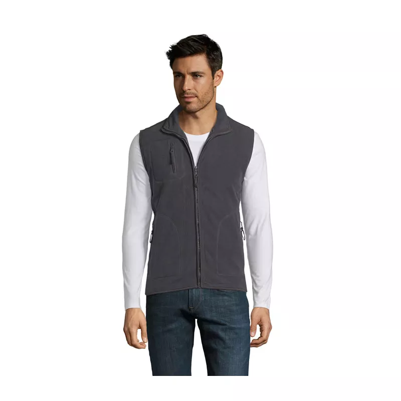 Kamizelka polarowa unisex 320 g/m² Sol's NORWAY - Szarość Węgla Drzewnego (S51000-CR)