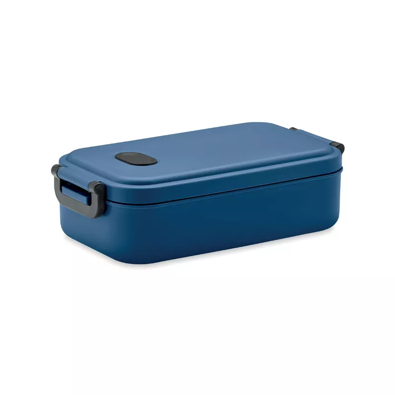 Lunchbox z PP z zaworem i klamrami 800 ml INDUS - Niebieski (MO6855-04)