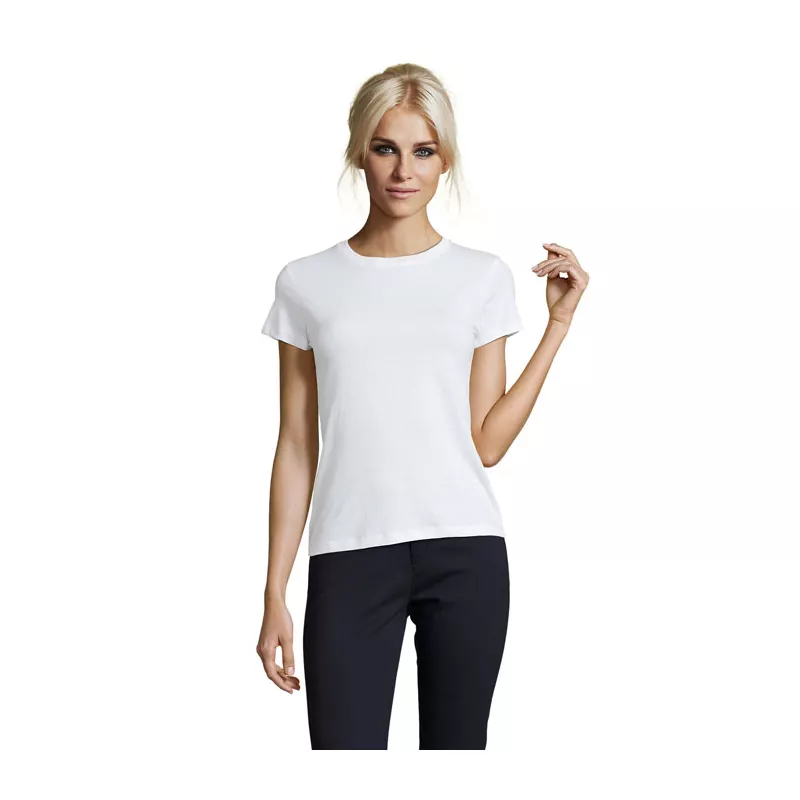 Koszulka damska dopasowana 150 g/m² Sol's REGENT WOMEN - Bialy (S01825-WH)