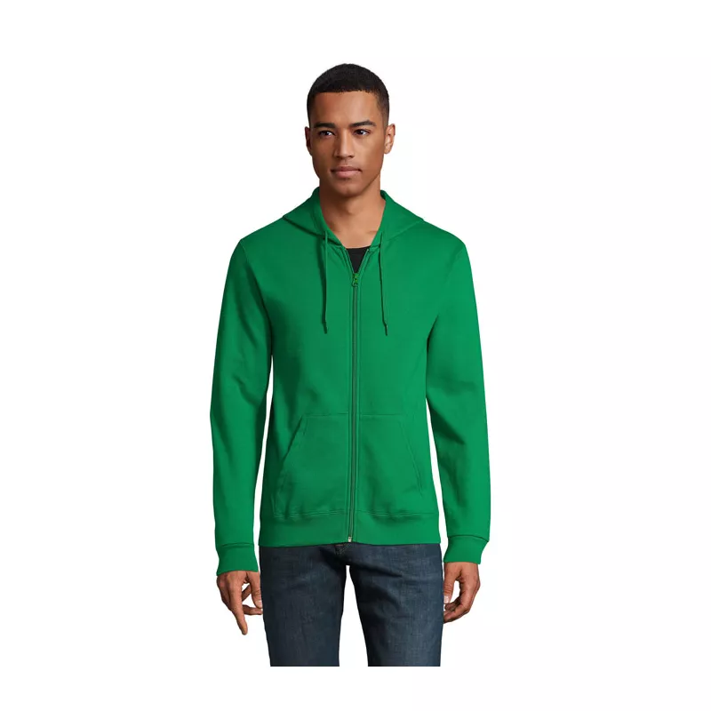 Bluza unisex z kapturem rozpinana 260 g/m² Sol's STONE - Zielony (S01714-KG)