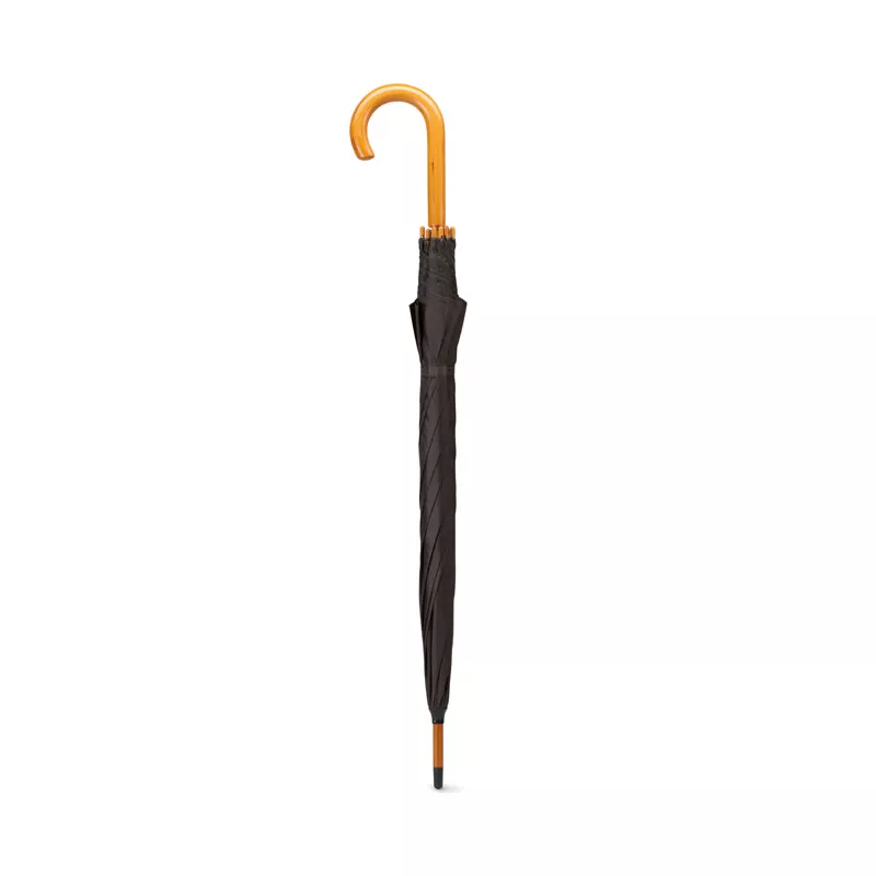 Parasol klasyczny 23" z drewnianym trzonem CALA - Czarny (KC5132-03)