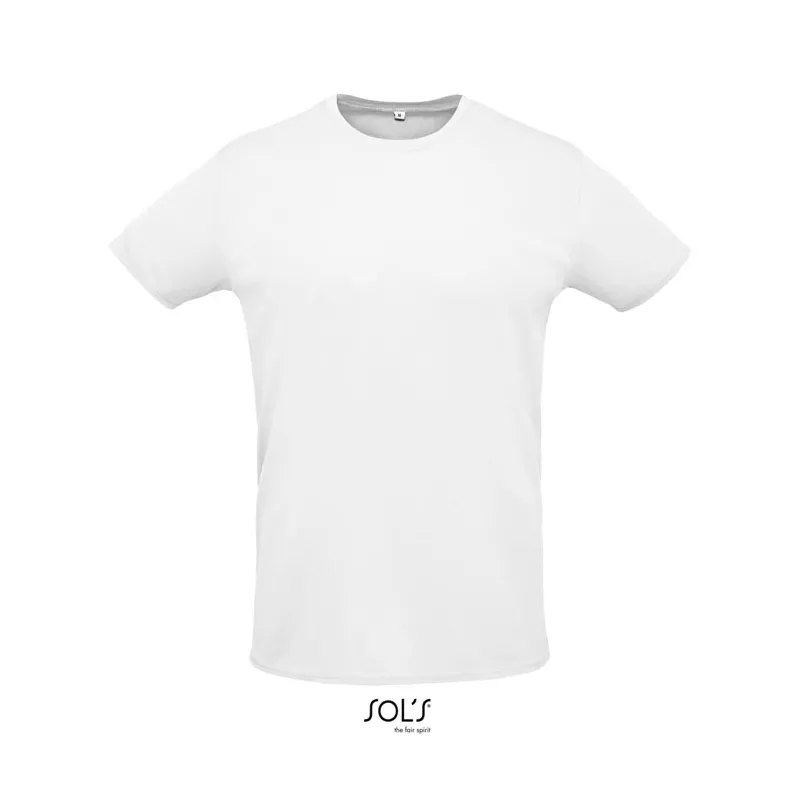 Koszulka sportowa unisex 130 g/m² Sol's SPRINT - Bialy (S02995-WH)