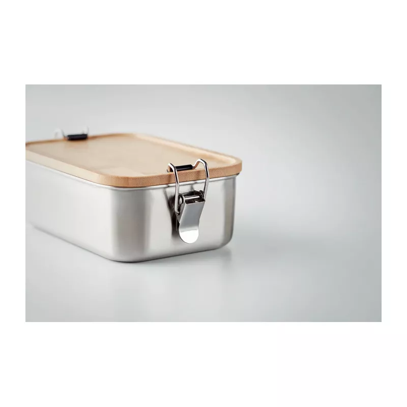 Pudełko na lunch stalowe 750 ml SONABOX - Drewna (MO6301-40)