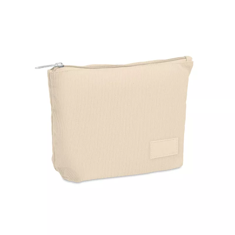 Kosmetyczka sztruksowa z podszewką 220 g/m² CORDY T - Bezowy (MO2876-13)