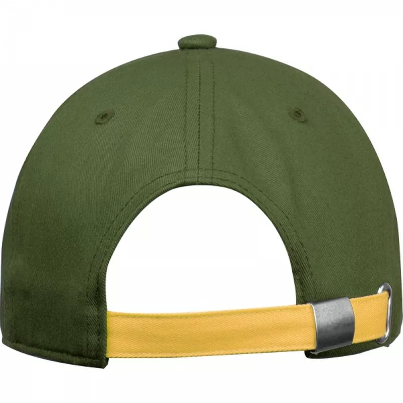 Czapka z daszkiem bawełniana 5 paneli 290 g/m2 AXEL - khaki (5391819)