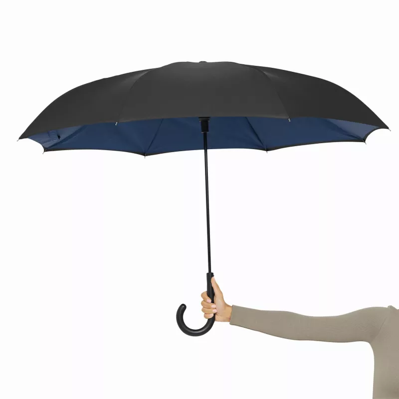 Parasol automatyczny OPPOSITE - ciemnoniebieski, czarny (56-0103380)