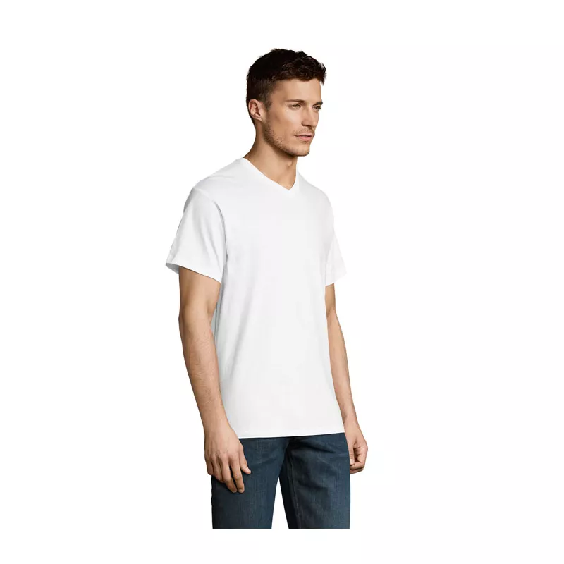 Koszulka męska V-neck 150 g/m² Sol's VICTORY - Bialy (S11150-WH)