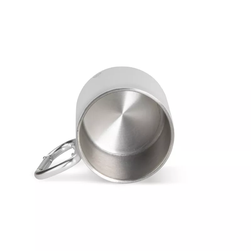 Kubek z recyklingowanej stali nierdzewnej VIVO 250 ml - biały (16405-01)