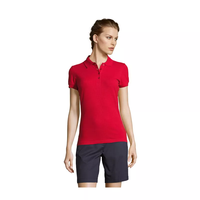 Koszulka polo damska piqué 210 g/m² Sol's PEOPLE - Czerwony (S11310-RD)