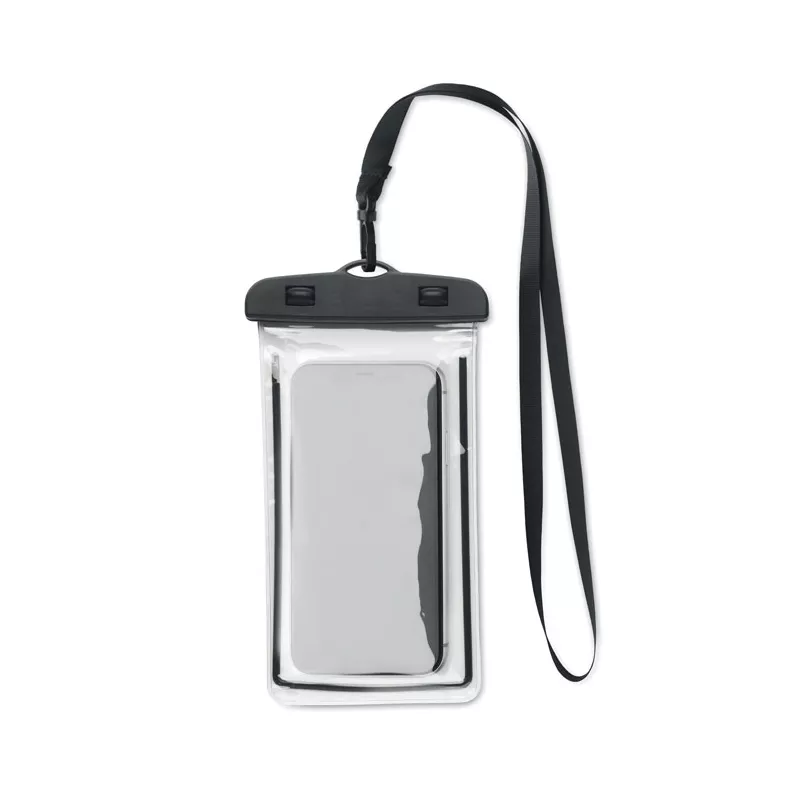 Etui wodoodporne na telefon IPX6 ze smyczą SMAG LARGE - Czarny (MO2183-03)