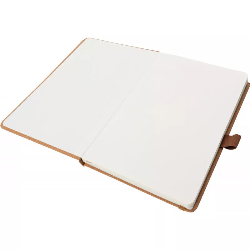 Notatnik A5 w kropki z papieru z recyklingu AGNESE - brązowy (2179901)