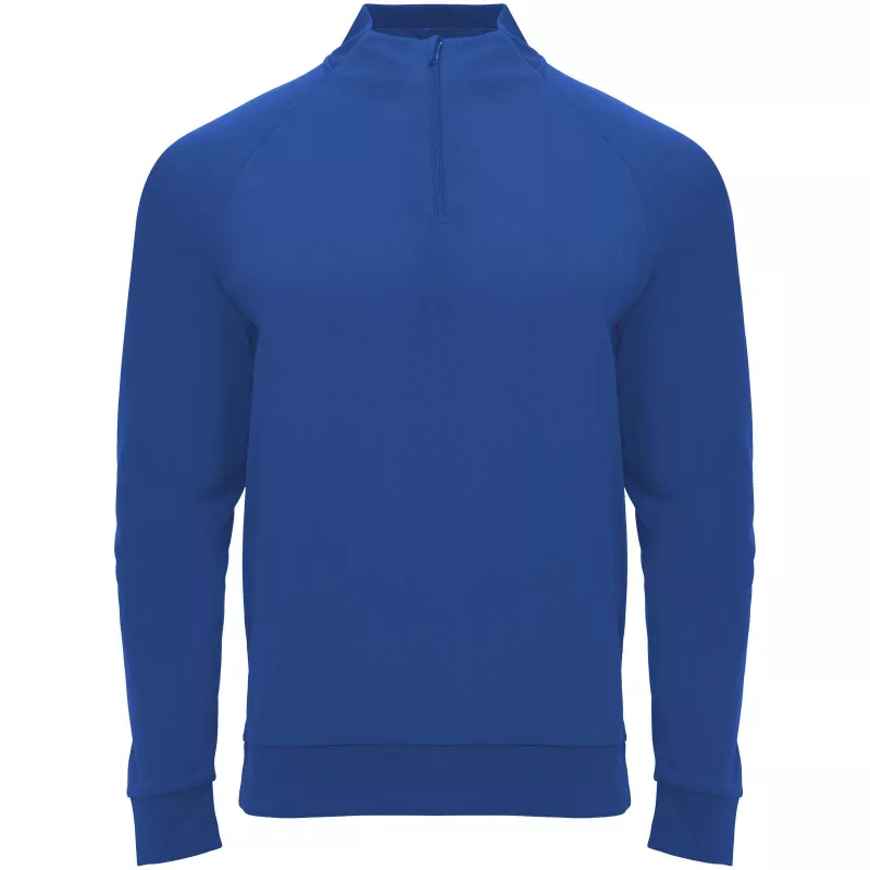 Epiro bluza unisex z długim rękawem i zamkiem błyskawicznym 1/4 200 g/m² - Błękit królewski (R1115-ROYAL)