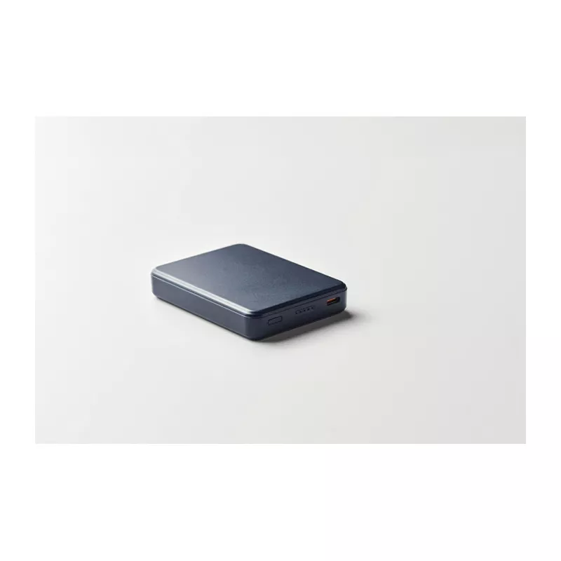 Powerbank 5000 mAh PD 20W z ABS z recyklingu KLEINPOW - Francuski Granat (MO2602-85)