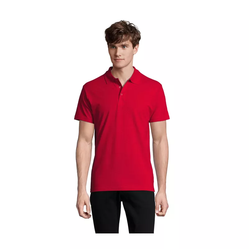 Koszulka polo męska piqué 210 g/m² Sol's SPRING II - Czerwony (S11362-RD)