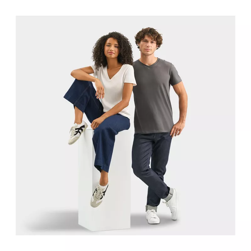 Koszulka damska V-neck Sol's REGENT V WOMEN - Off-White (S04766-WW)