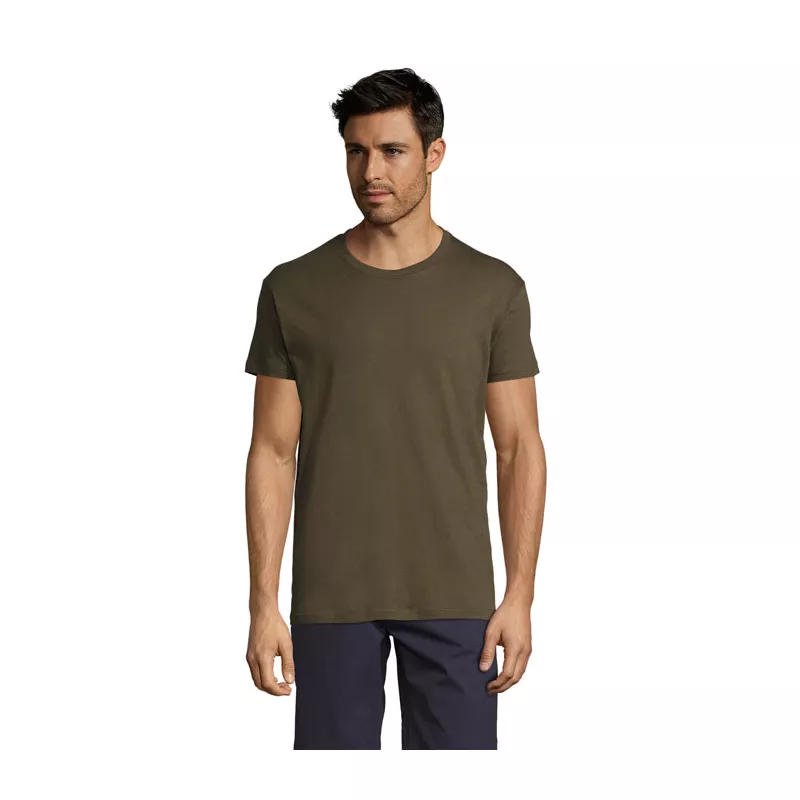 Koszulka unisex bawełniana 150 g/m² Sol's REGENT - Army (S11380-AR)