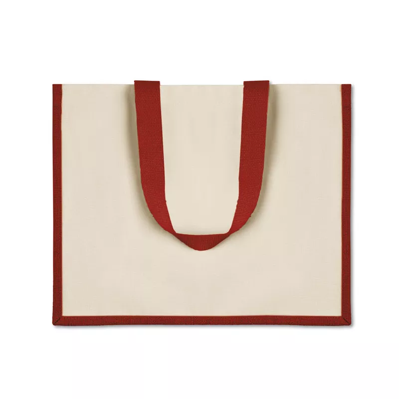 Torba jutowa laminowana CAMPO DE FIORI - Czerwony (MO8967-05)