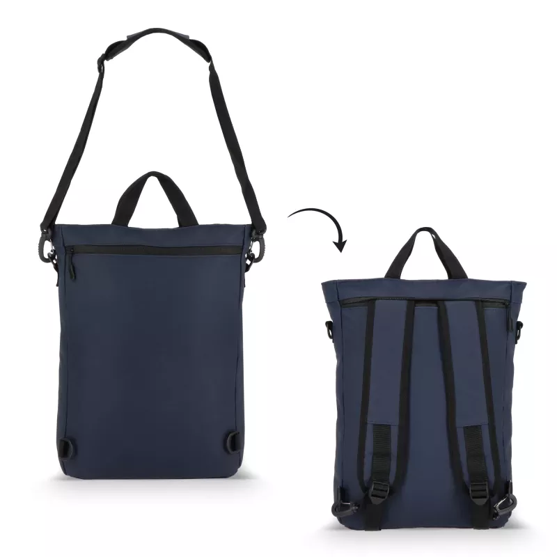 Plecak na laptopa PU Kyiv 28 x 42 x 12,5 cm - ciemnoniebieski (LT95342-N0010)