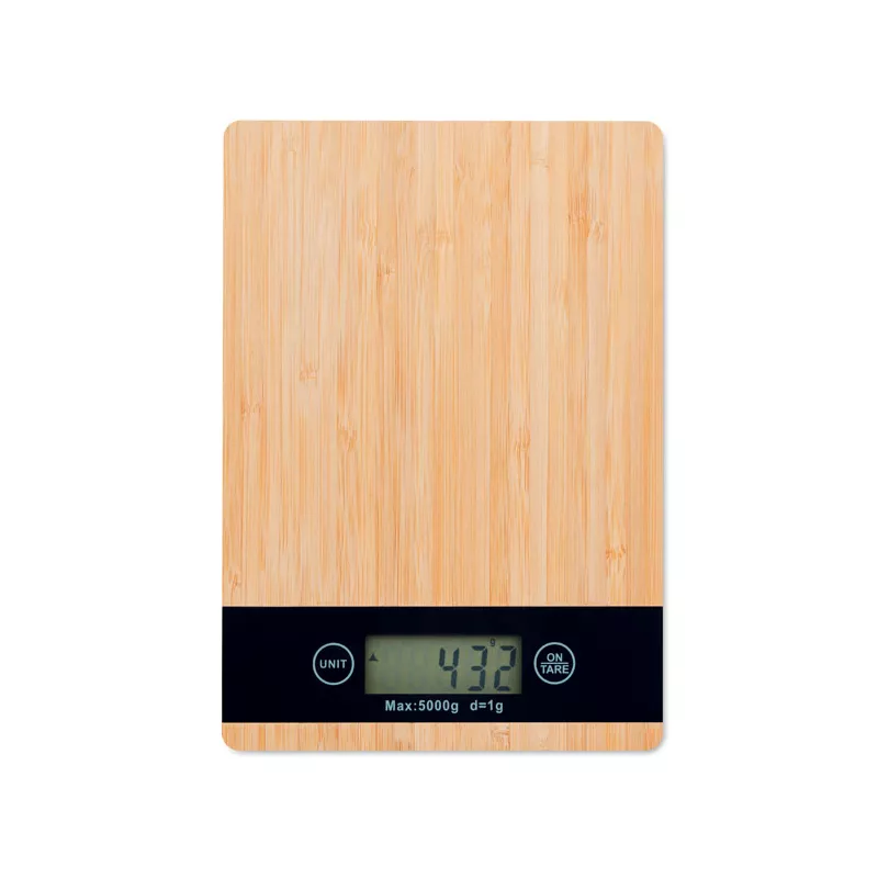 Waga kuchenna cyfrowa z bambusa do 5 kg PRECISE - Drewna (MO6245-40)