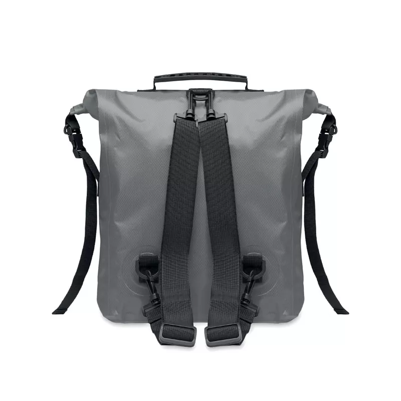 Plecak wodoodporny rolltop z RPET 25 l SCUBAROLL - Kamienny Szary (MO2181-15)