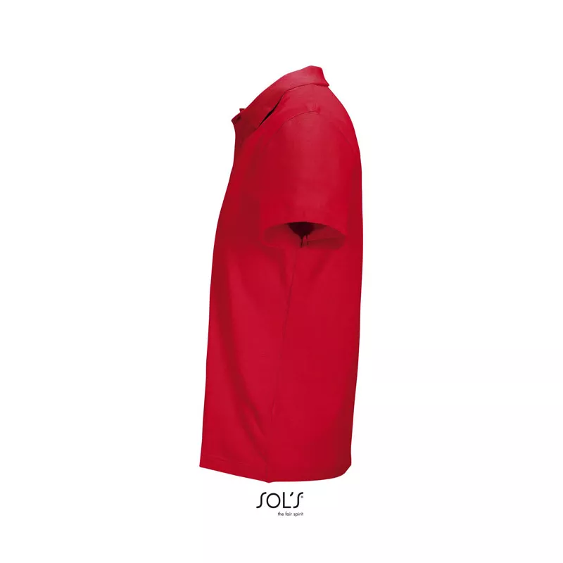 Koszulka polo unisex z czesanej bawełny Sol's PULSE - Czerwony (S04502-RD)