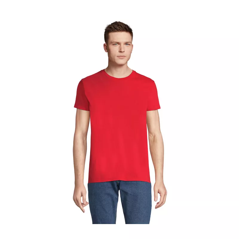 Koszulka męska organiczna 175 g/m² Sol's PIONEER MEN - Bright Rojo (S03565-BT)
