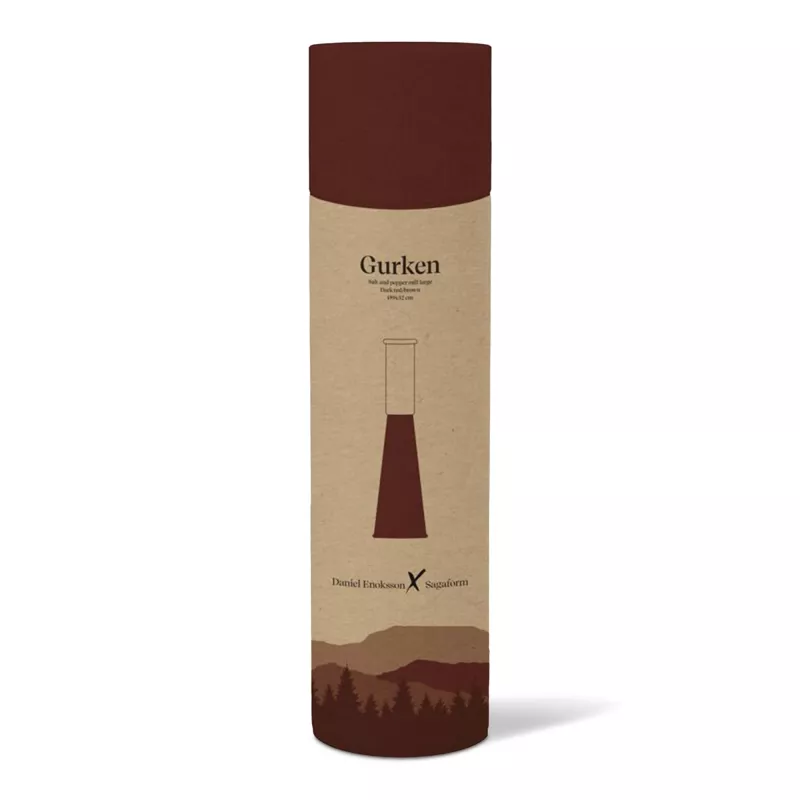 Sagaform Gurken Młynek do soli lub pieprzu, duży, 32 cm - ciemnoczerwony (LT52262-N0020)