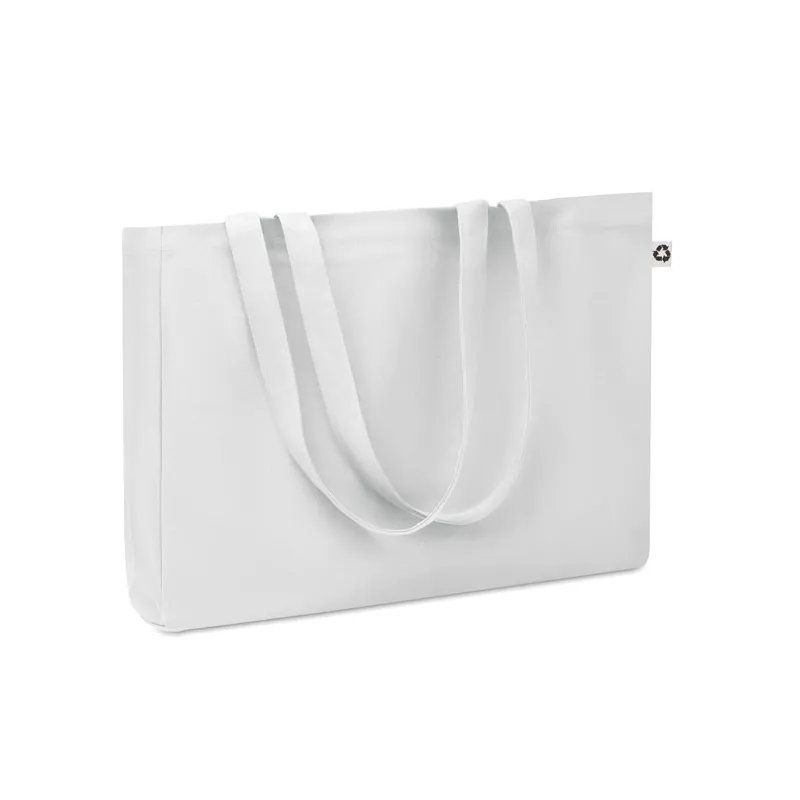 Torba z bawełny z recyklingu 280 g/m² RESPECT COLOURED - Bialy (MO6380-06)