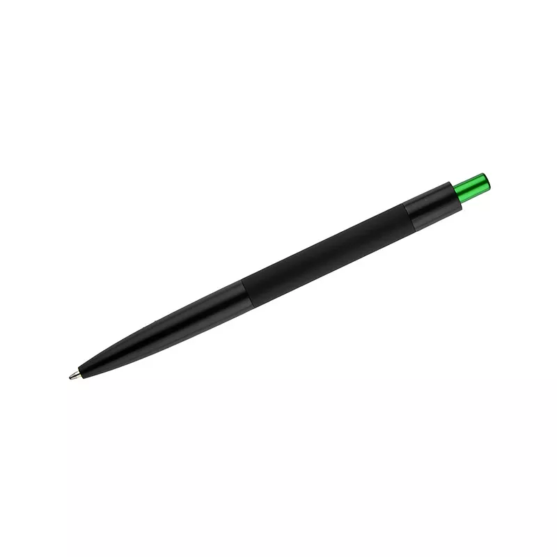 Długopis metalowy z powłoką soft touch i lustrzanym grawerem PAUL - zielony jasny (19746-13)