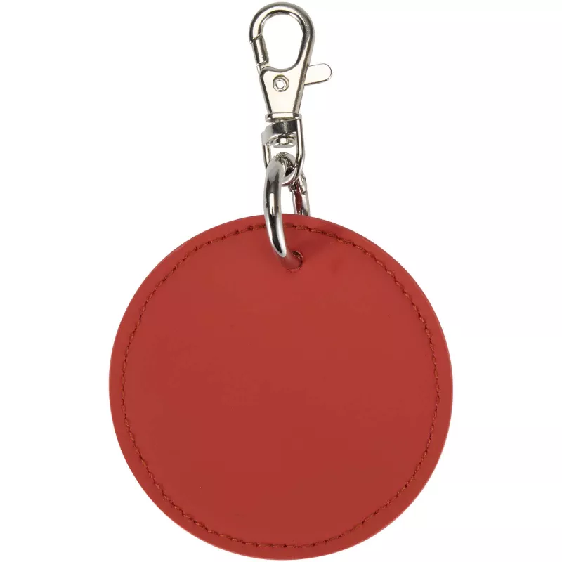 Resi Plus brelok z okrągłą zawieszką z recyklingowanego materiału z certyfikatem GRS  - Brick (13014032)