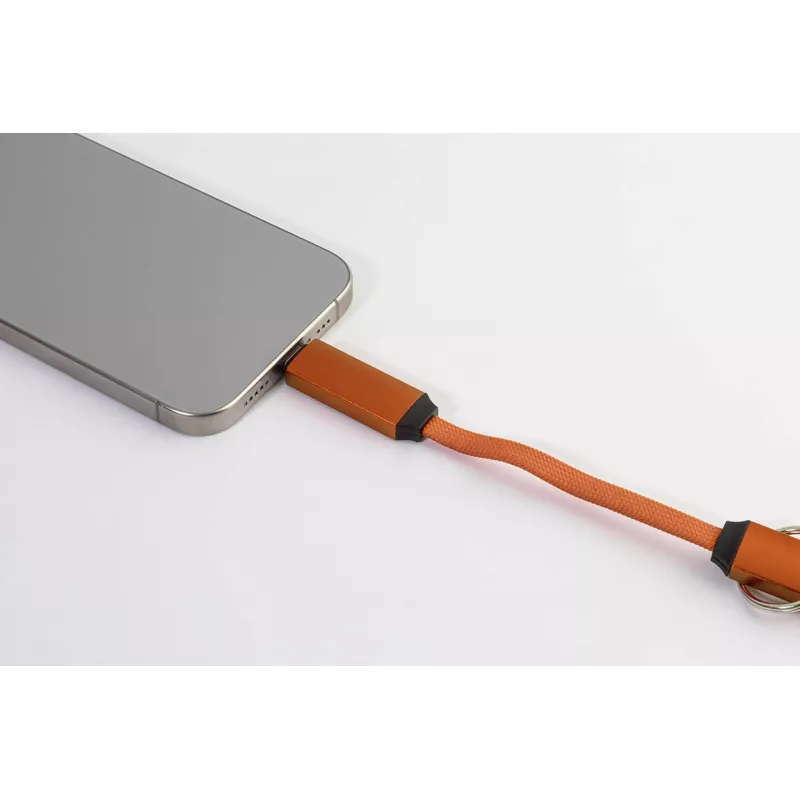 Keycab přívěsek na klíče 60W kabel USB-C - pomarańcz (AP864151-03)