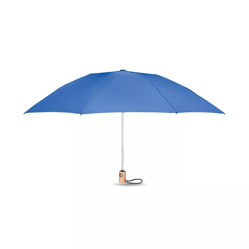 Parasol składany automatyczny 23" z RPET LEEDS - Niebieski (MO6265-37)