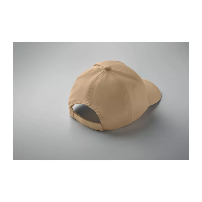 Czapka z daszkiem 5-panelowa z bawełny 160 g/m² BUZZ - Kosc Sloniowa (MO1447-53)