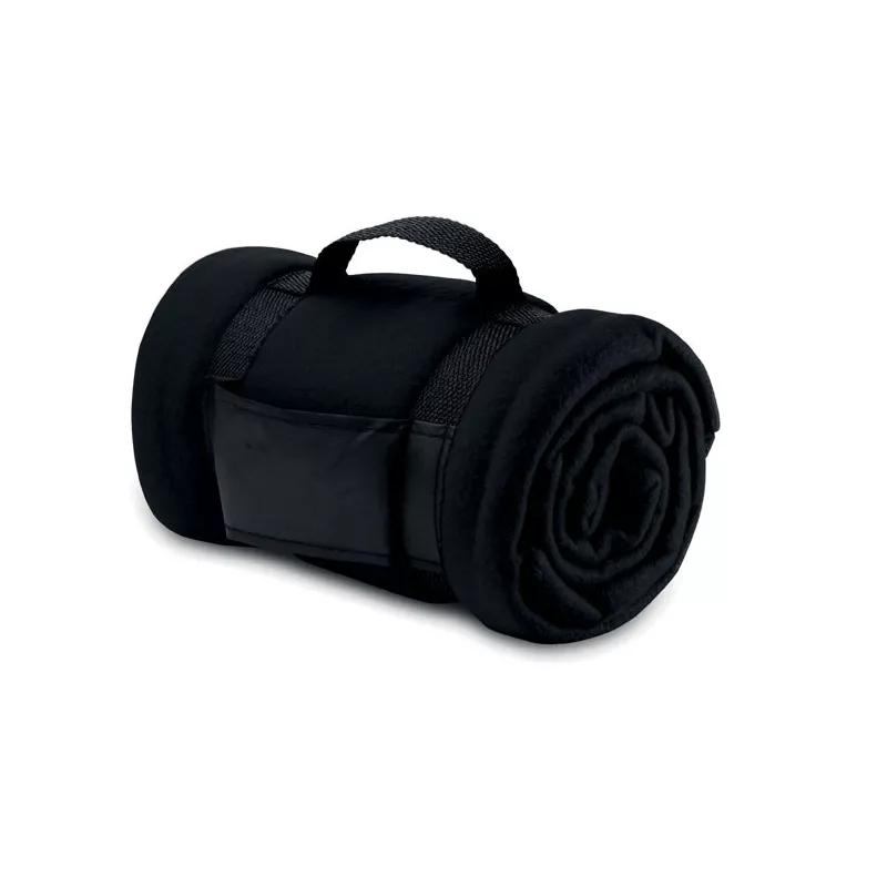 Koc polarowy z rączką 120x150 cm 180 g/m² STAVENGER - Czarny (MO7245-03)