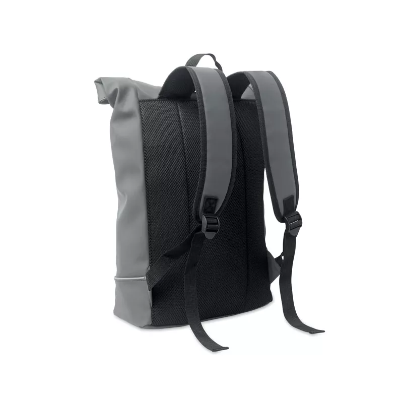 Plecak na laptop 15" z PU z odblaskiem LAPTOSA - Kamienny Szary (MO2581-15)