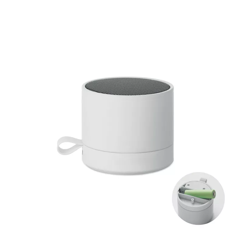Głośnik bezprzewodowy w metalowej obudowie 3W RECAR - Bialy (MO2800-06)