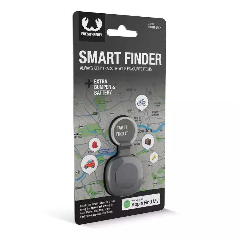 6SFT1 | Fresh 'n Rebel Smart Finder (Apple Find My) - ciemnoszary (LT49200-N0060)