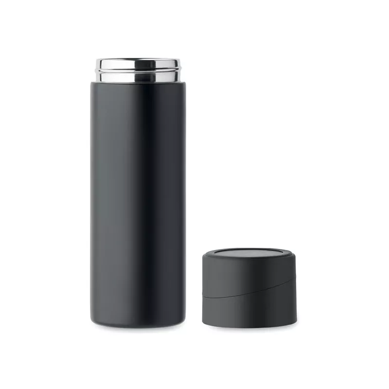Butelka termiczna 420 ml z uchwytem na telefon PHOTTLE - Czarny (MO2308-03)