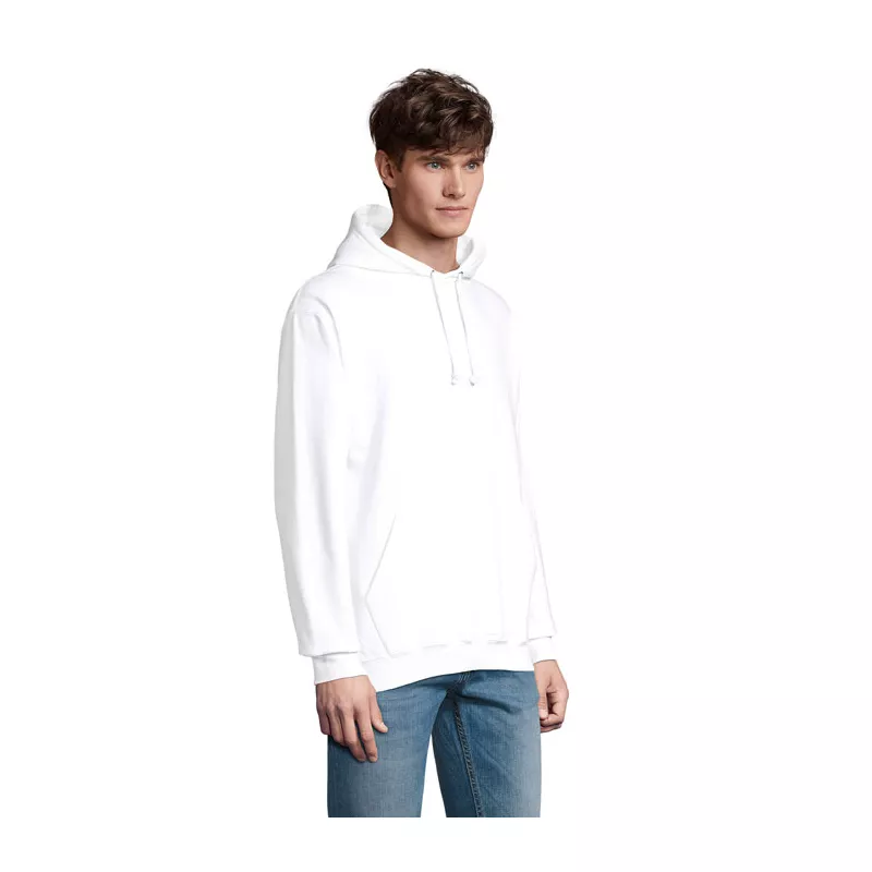 Bluza unisex z kapturem 280 g/m² Sol's CONDOR - Bialy (S03815-WH)