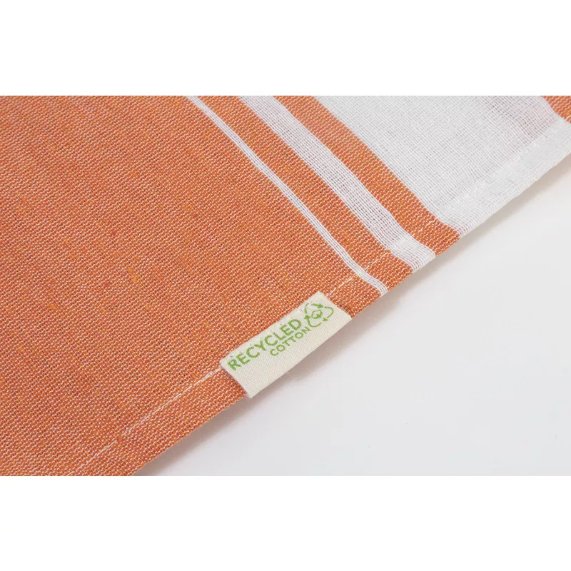 Cancun ręcznik plażowy z recyklingowanej bawełny - pomarańcz (AP800607-03)