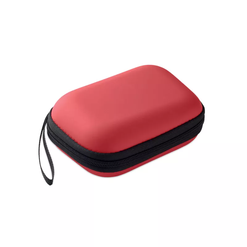 Apteczka pierwszej pomocy w twardym etui z PU CARETWO - Czerwony (MO2818-05)