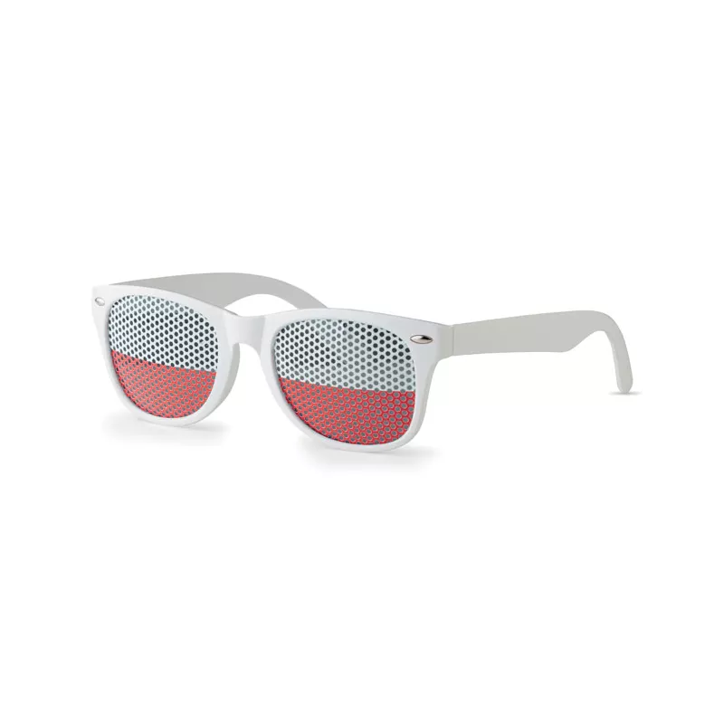 Okulary przeciwsłoneczne kibica FLAG FUN - Bialy (MO9275-06)