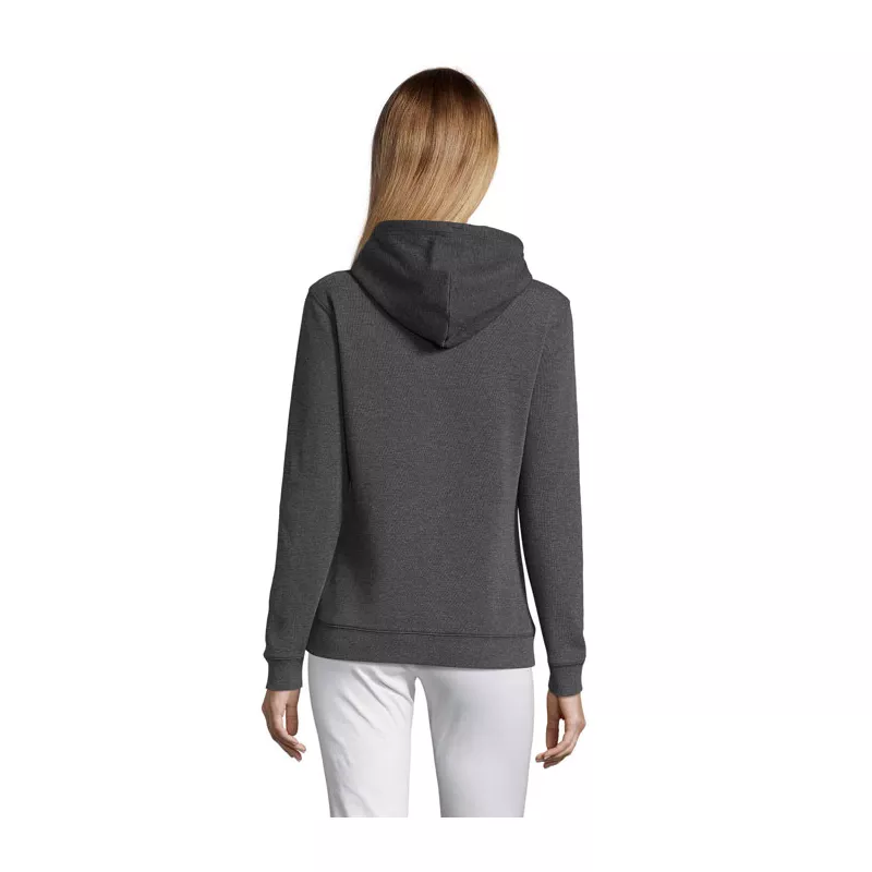 Bluza damska z kapturem 280 g/m² Sol's SPENCER WOMEN - Charcoal Melange (S03103-CE)