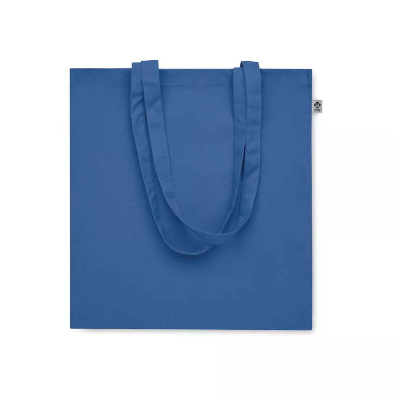 Torba z bawełny organicznej 220 g/m² BENTE COLOUR - Niebieski (MO2197-37)