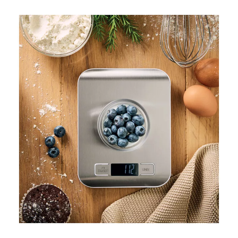 Waga kuchenna cyfrowa do 5 kg SCALE IT - Srebrny (MO3142-14)