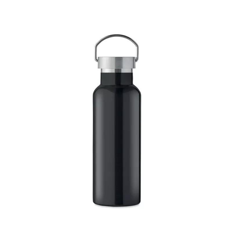 Butelka termiczna z recyklingu 500 ml FLORENCE - Czarny (MO2107-03)